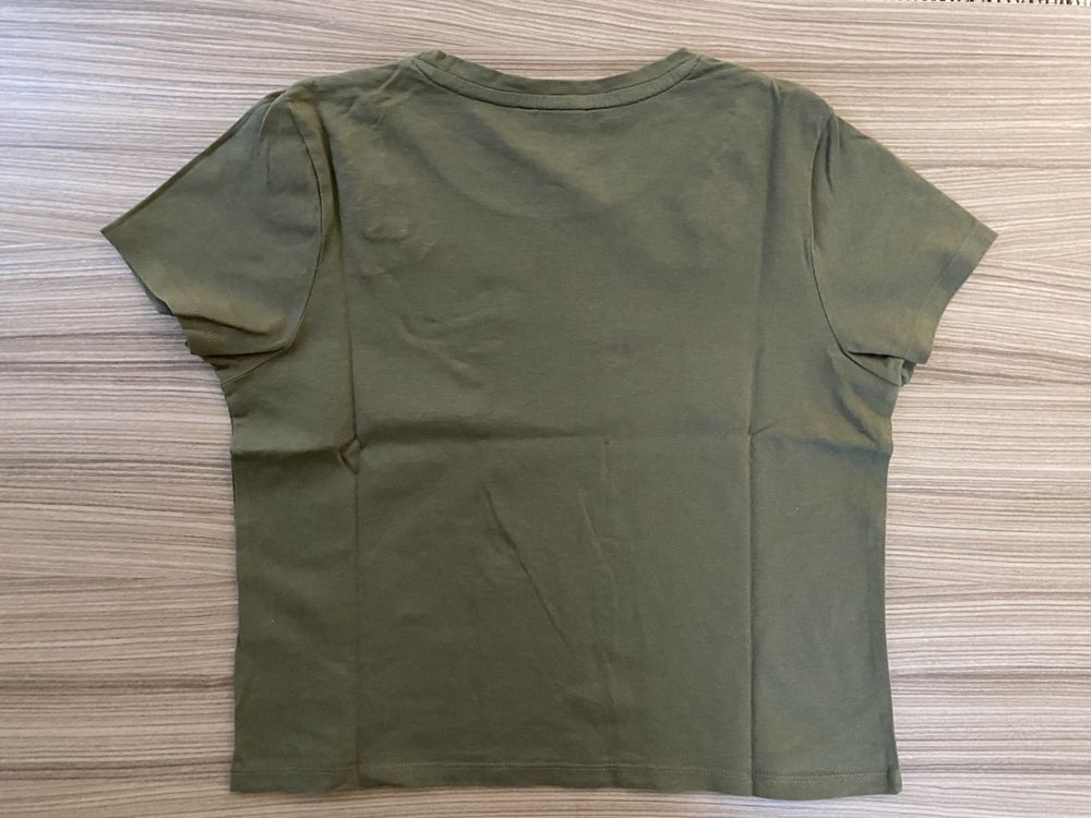 Koszulka crop rop khaki