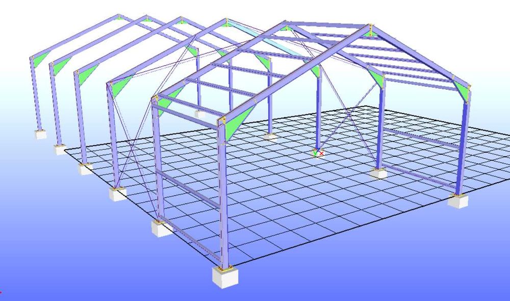 Konstrukcja stalowa 10/4 hala wiata