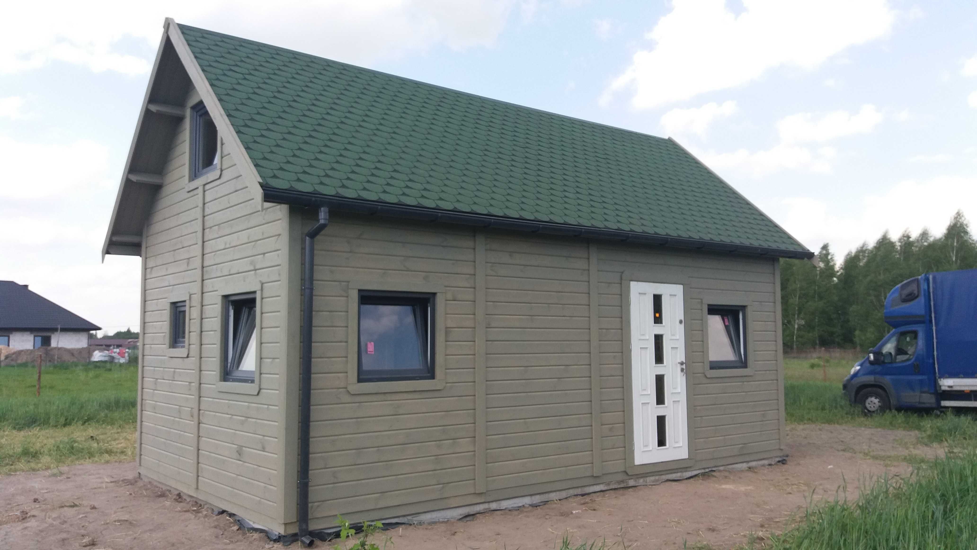 domek letniskowy,antresola,drewniany,do 35m2,ogrodowy, z gontem,domek