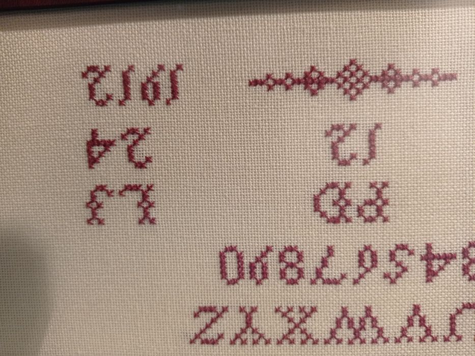 Stare obrazy haft krzyżykowy z początku XX wieku