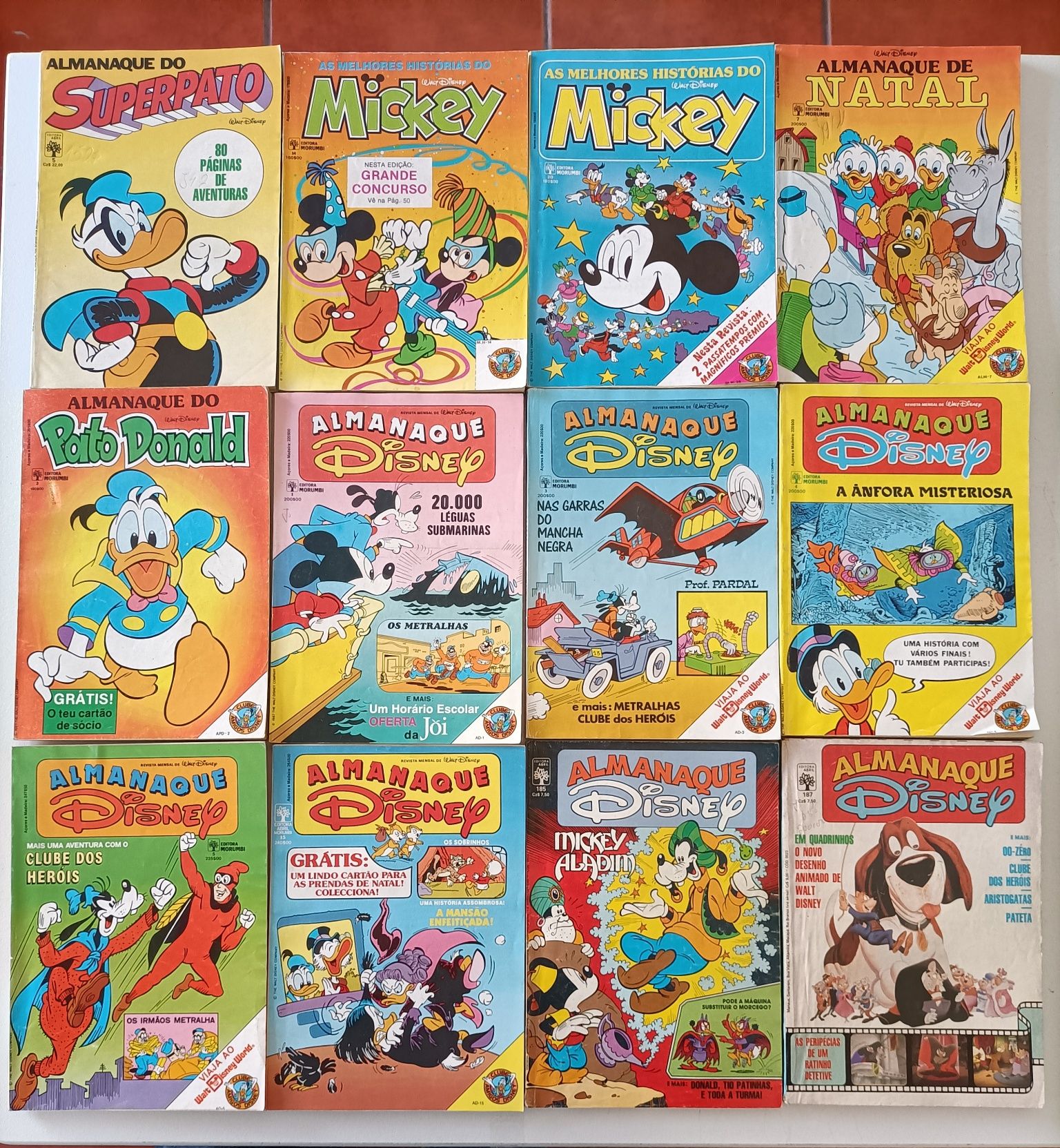 14 Livros Disney, PD n° 1, Almanaques e As Melhores Histórias
