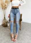 Jeansy M Sara holo cyrkonie dziury Push up XS 34