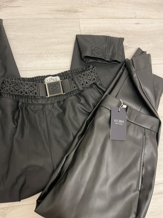 Жіночі шкіряні штани Loewe,Vloria на байці