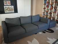Ikea - 3-osobowa sofa VIMLE
i podnóżek ze schowkiem VIMLE