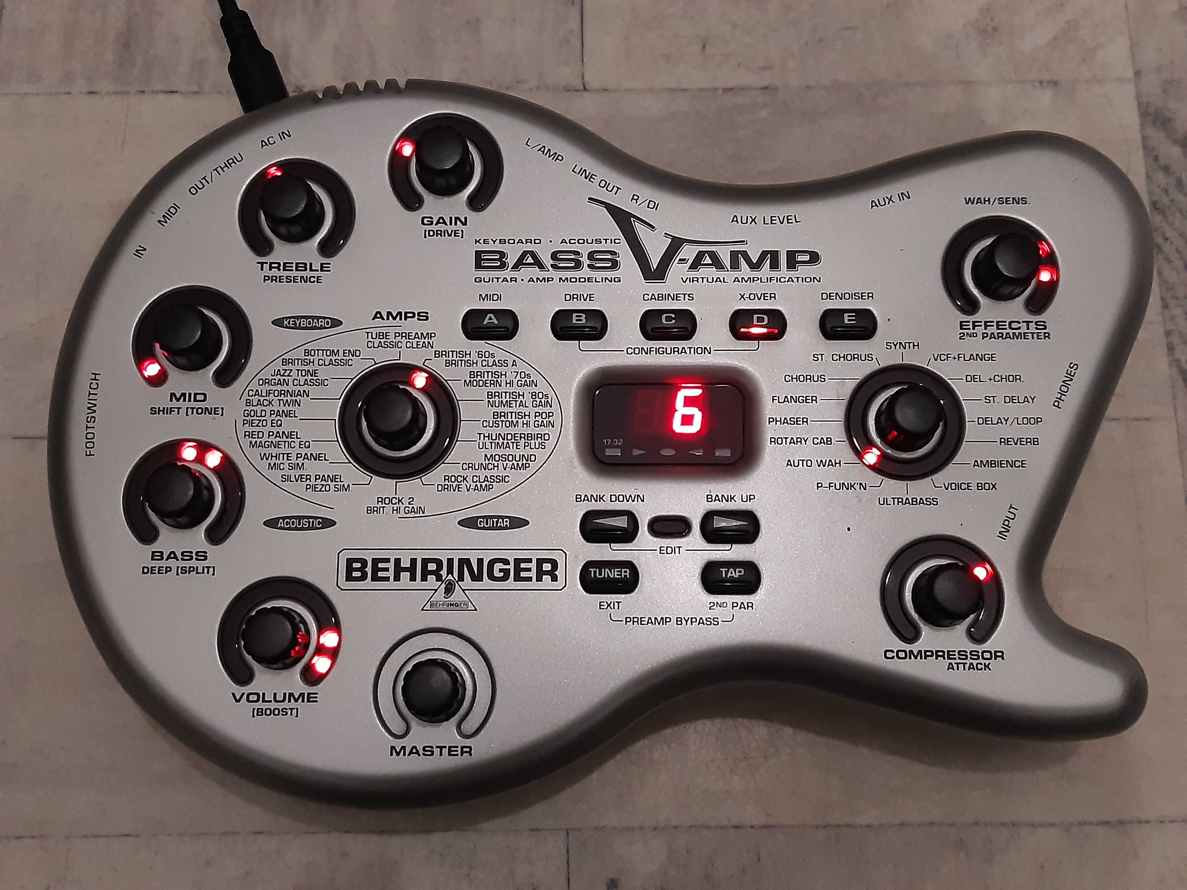 Multiefekt Basowy Behringer Bass V-AMP-procesor-efekt-lub dodam Gratis