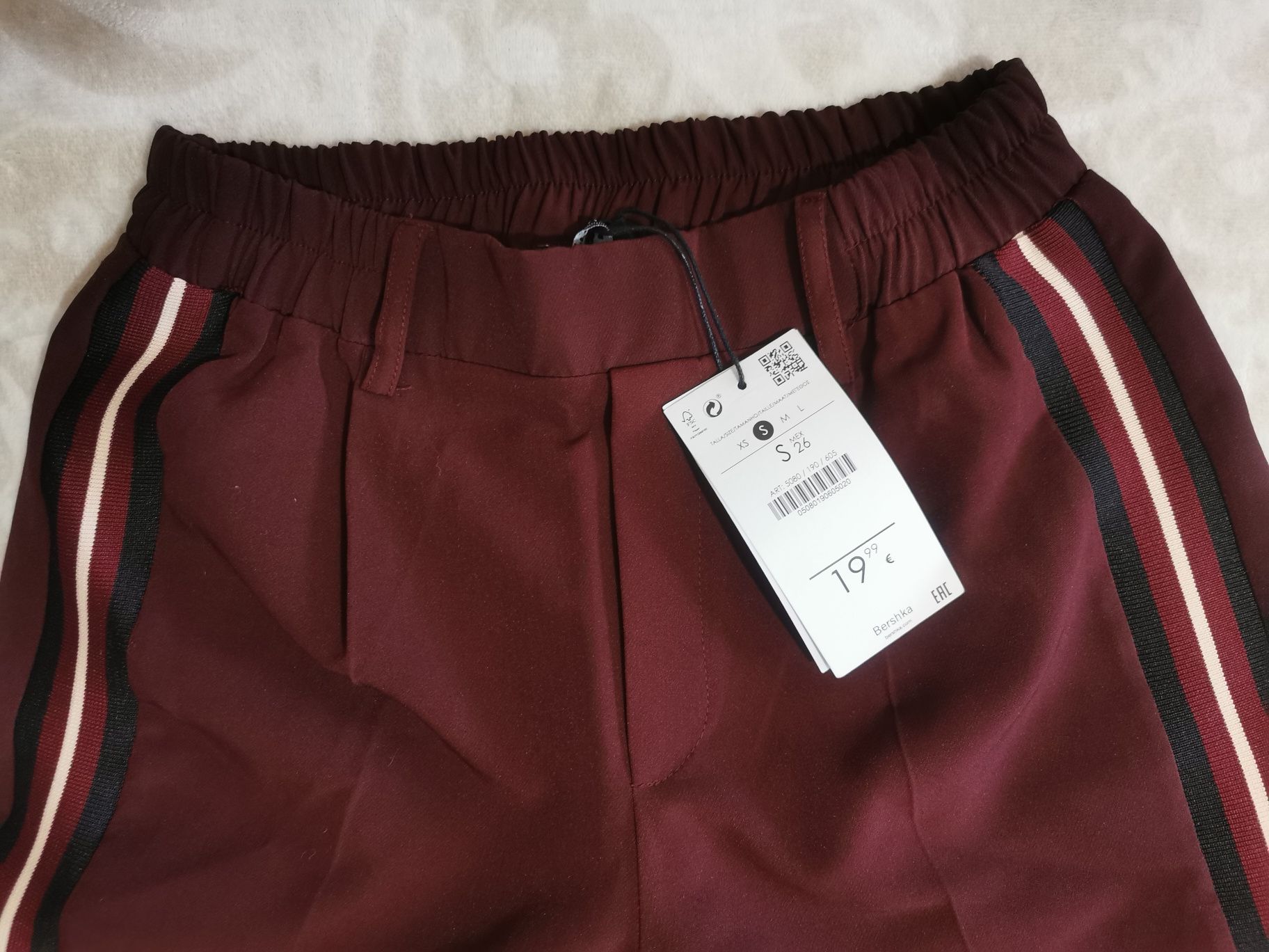 Calça bourdeaux bershka