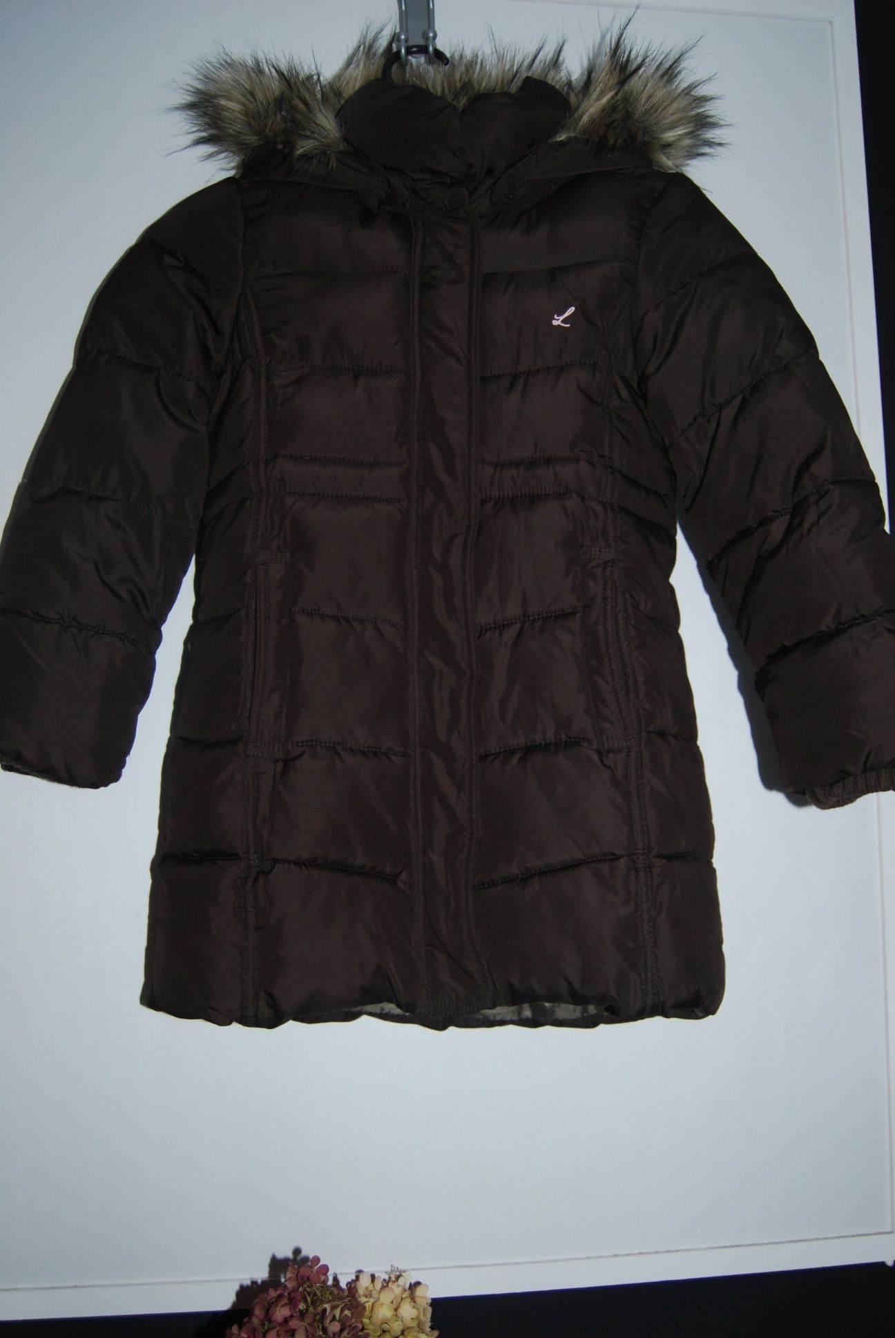 Kurtka zimowa z kapturem H&M 122