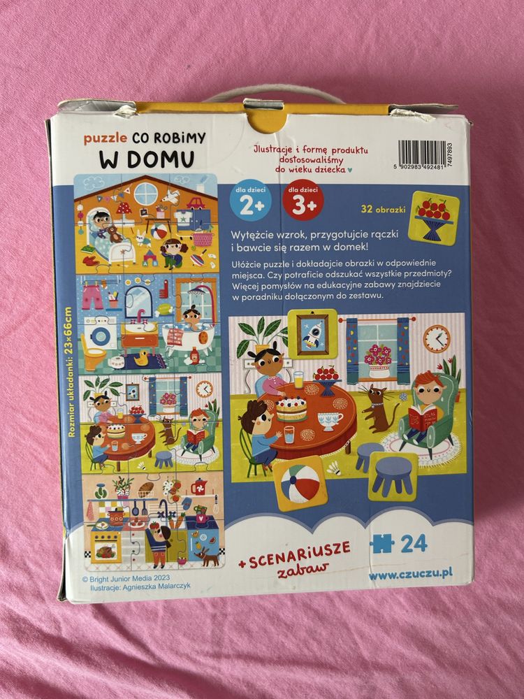 CzuCzu puzzle Co robimy w domu 2+ 3+