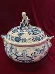 Nowa porcelanowa teryna waza do zupy Meissen (Miśnia) ręcznie zdobiona