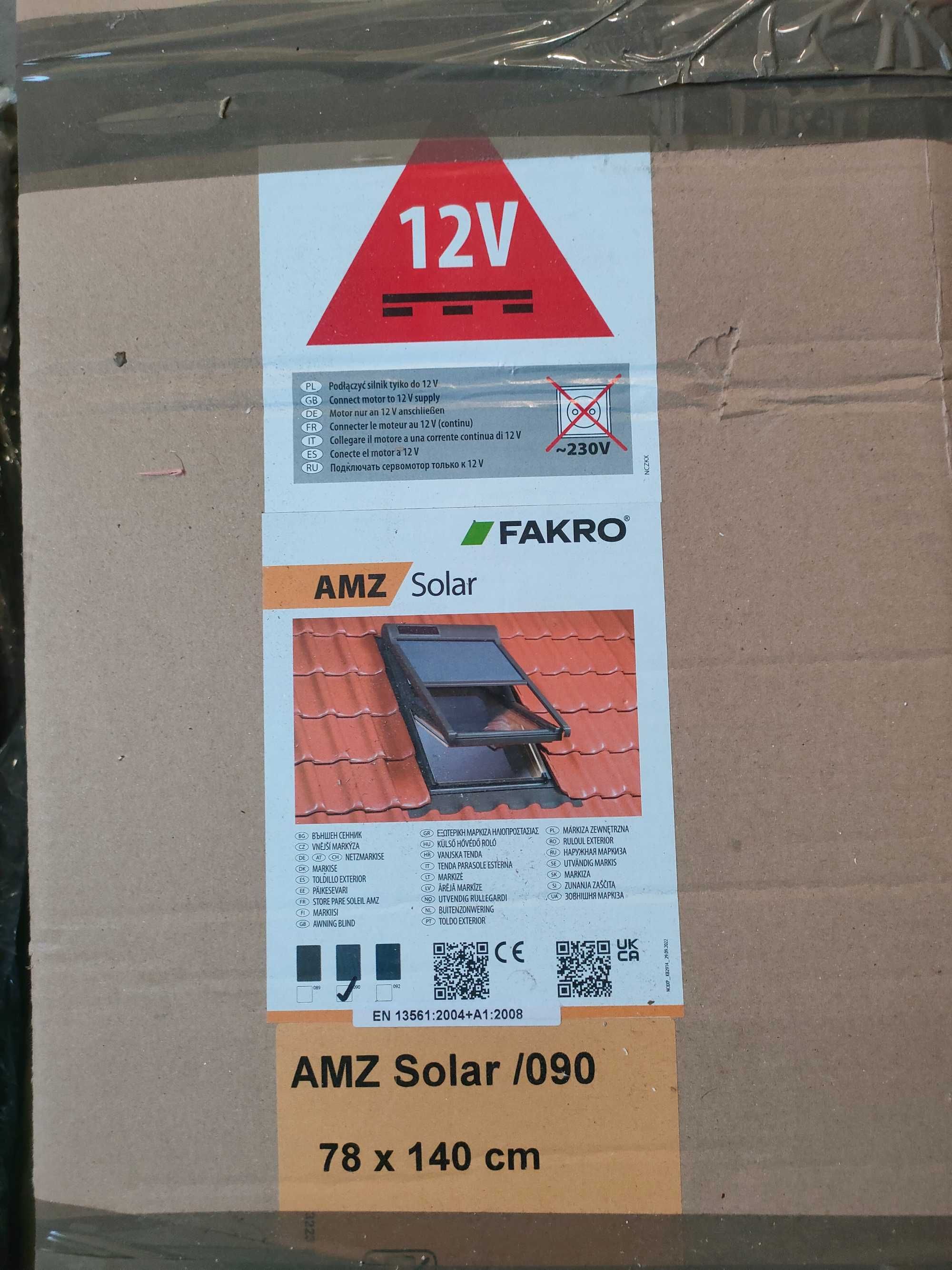 Markizorolety do okien połaciowych FAKRO AMZ Solar 78/140