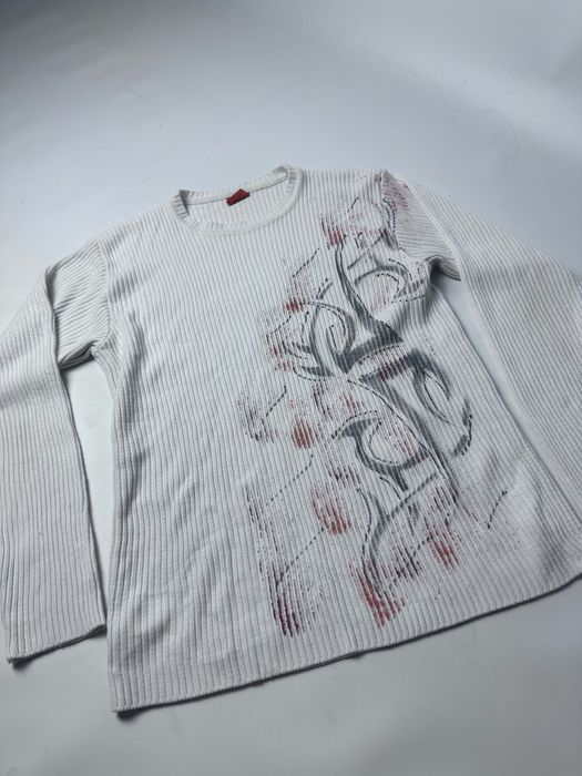 Авангард y2k светр, трайбл, archive, avantgarde