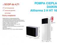POMPA CIEPŁA DAIKIN Altherma 3 H HT 16 z zasobnikiem 230 litrów NOWA!