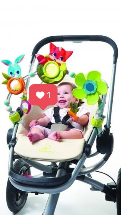 Дуга  на коляску сортер жук вертоліт піаніно тварин chico 1 2 роки 9
