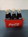 Miniatura de grade de Coca-Cola com 6 garrafas miniatura