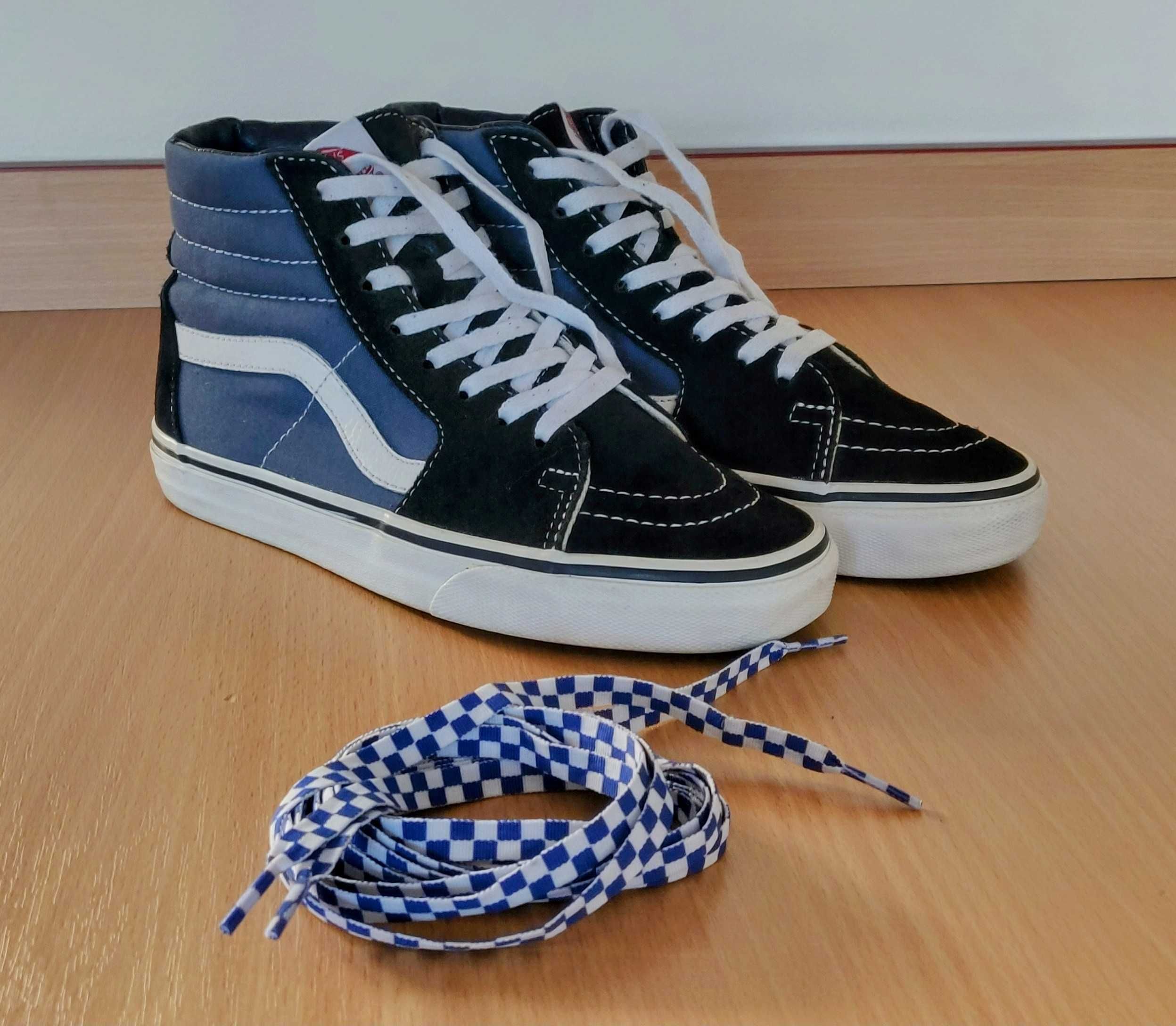 Vansy Vans Sk8-Hi Navy + Extra Gratis - jak nowe 38,5