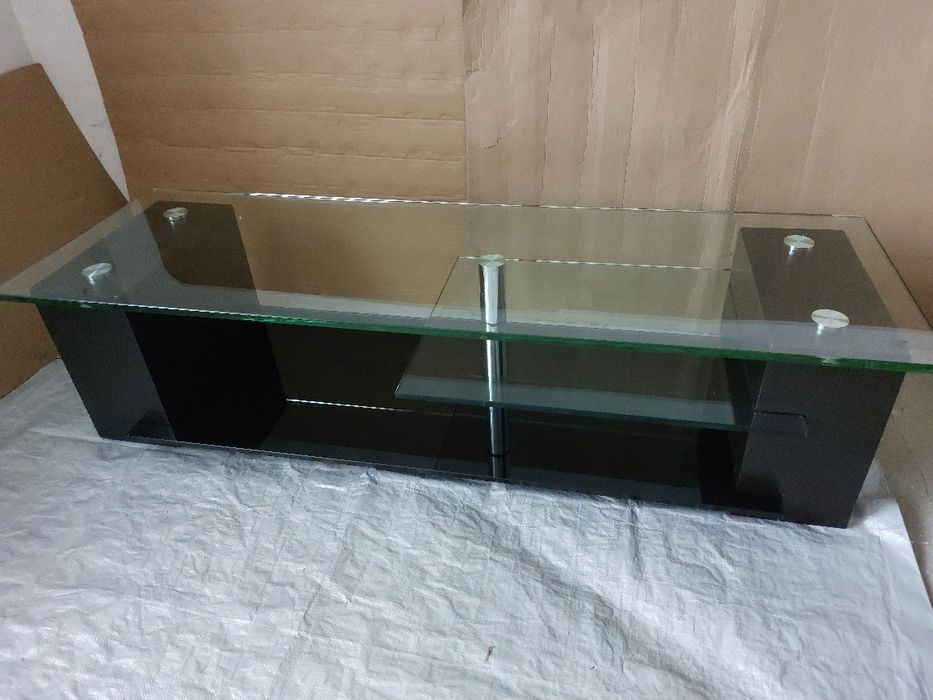 Stolik RTV szklany