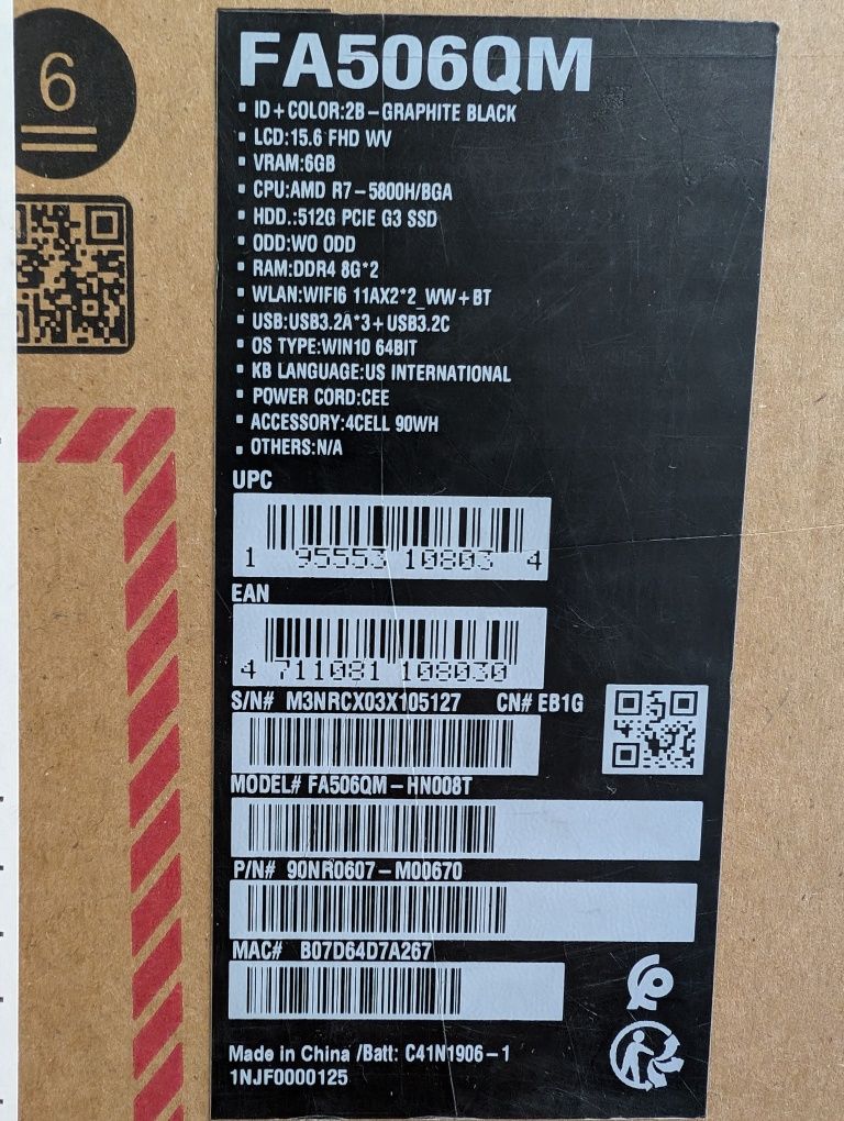 Laptop gamingowy Asus TUF A15