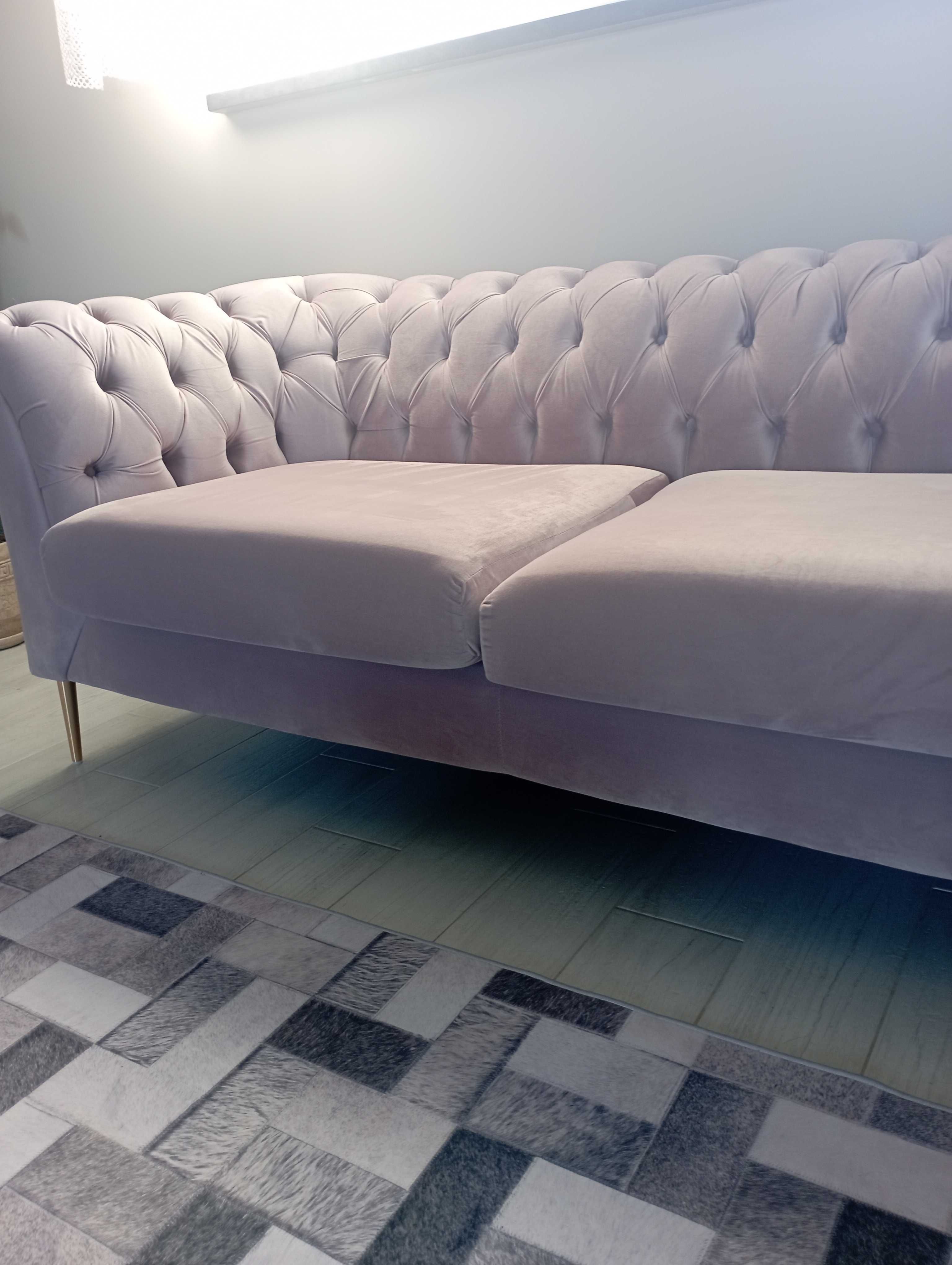 Sofa Chesterfield Modern plus wygodny fotel