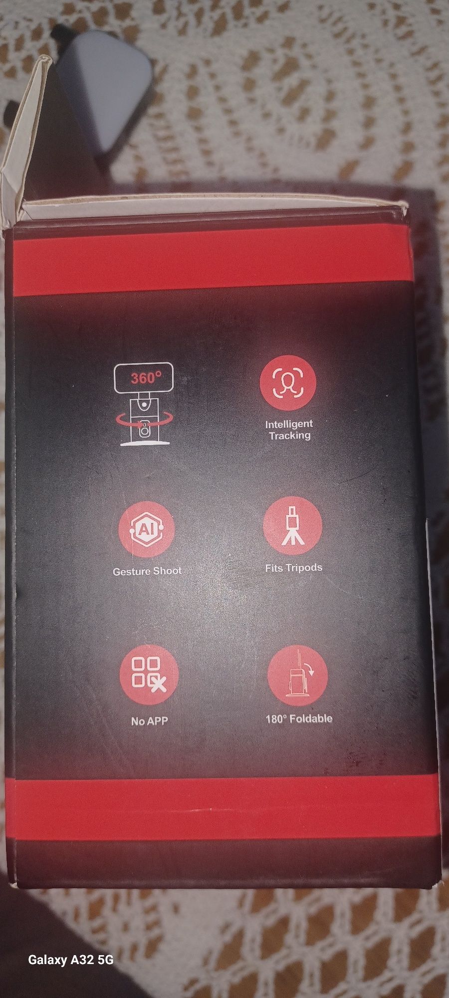 Suporte de telemóvel com restreamento automática de rosto