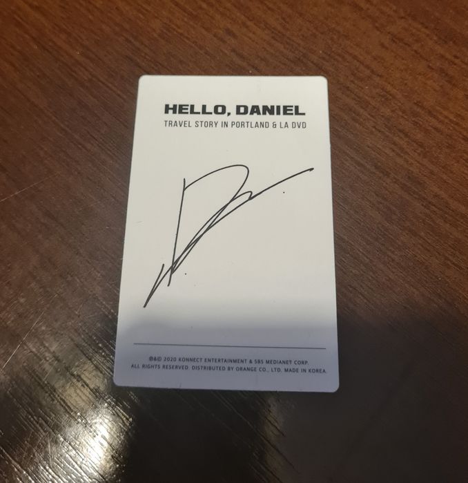 kang daniel hello daniel photocard dvd album