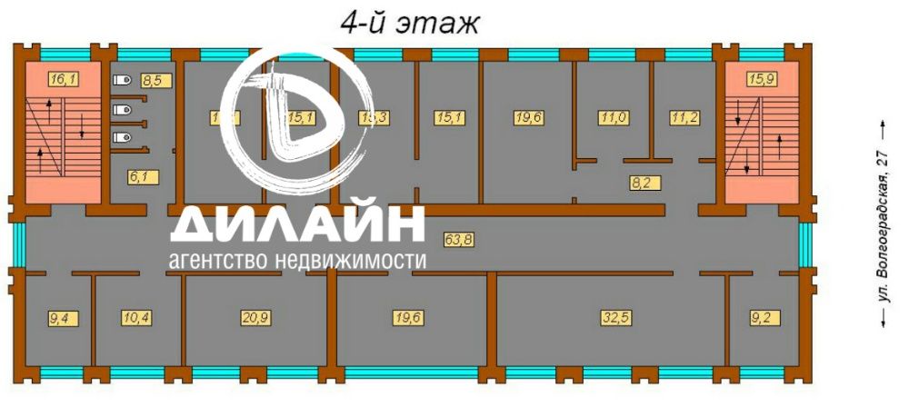 5-ти этажный офисно-торговый комплекс в центре города