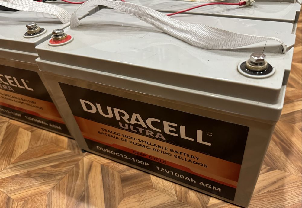 Продам аккумулятори DURACELL ULTRA 12V 100ah AGM DEEP та балансир