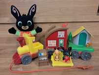 Bing Zestaw Pociąg Grająca Ciuchcia Figurki Domek Przytulanka Puzzle
