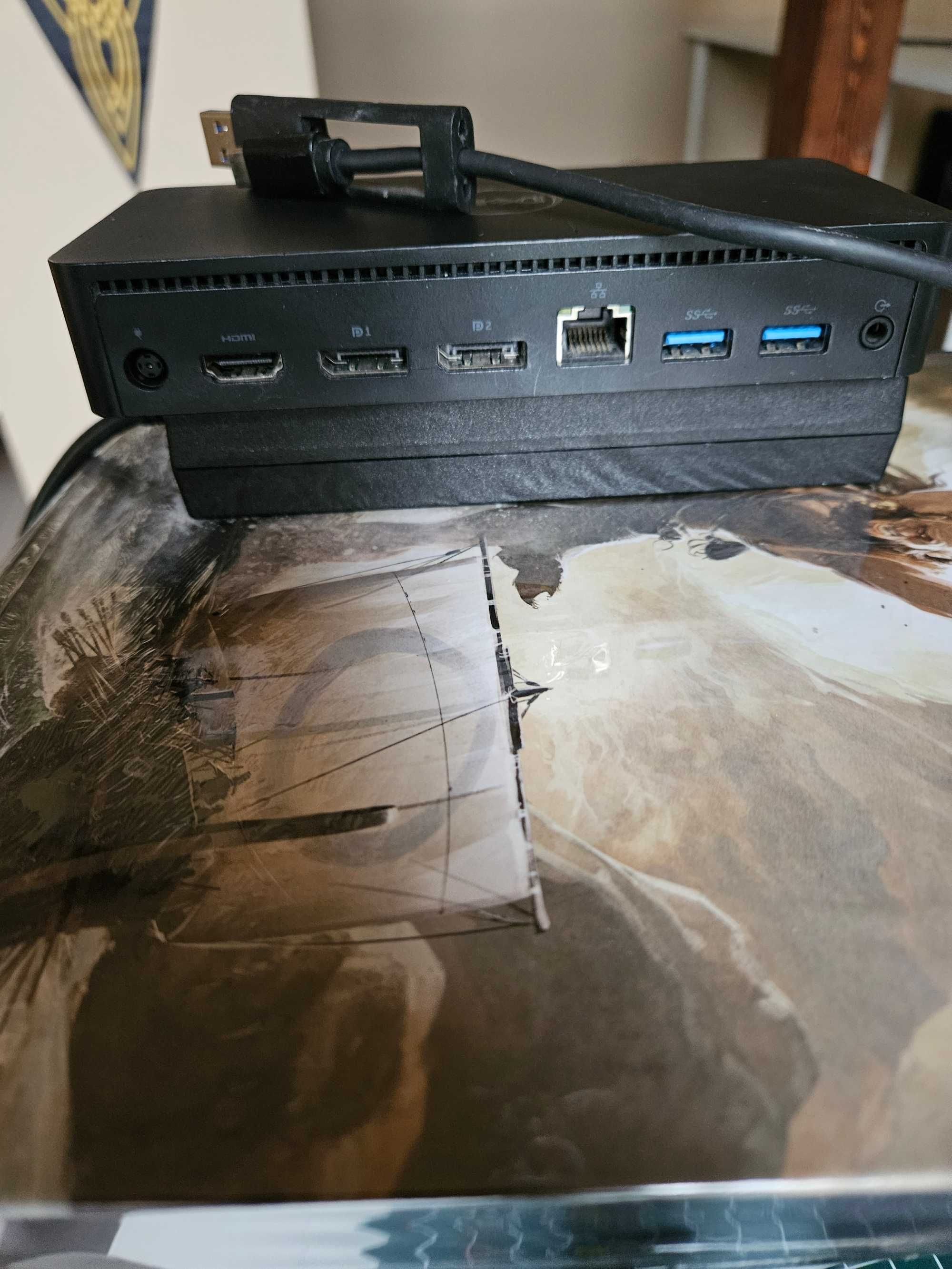 Stacja dokująca (działa sprawnie z macbook) usb-c, Dell D6000