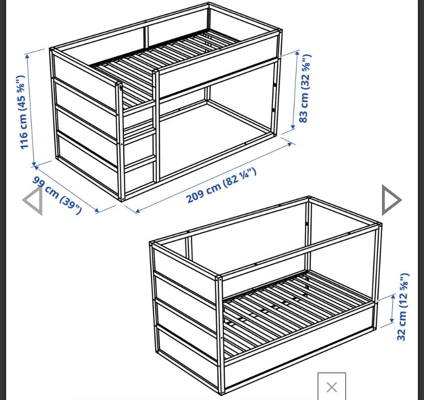 Комплект Ліжко дитяче IKEA  та матрас IKEA