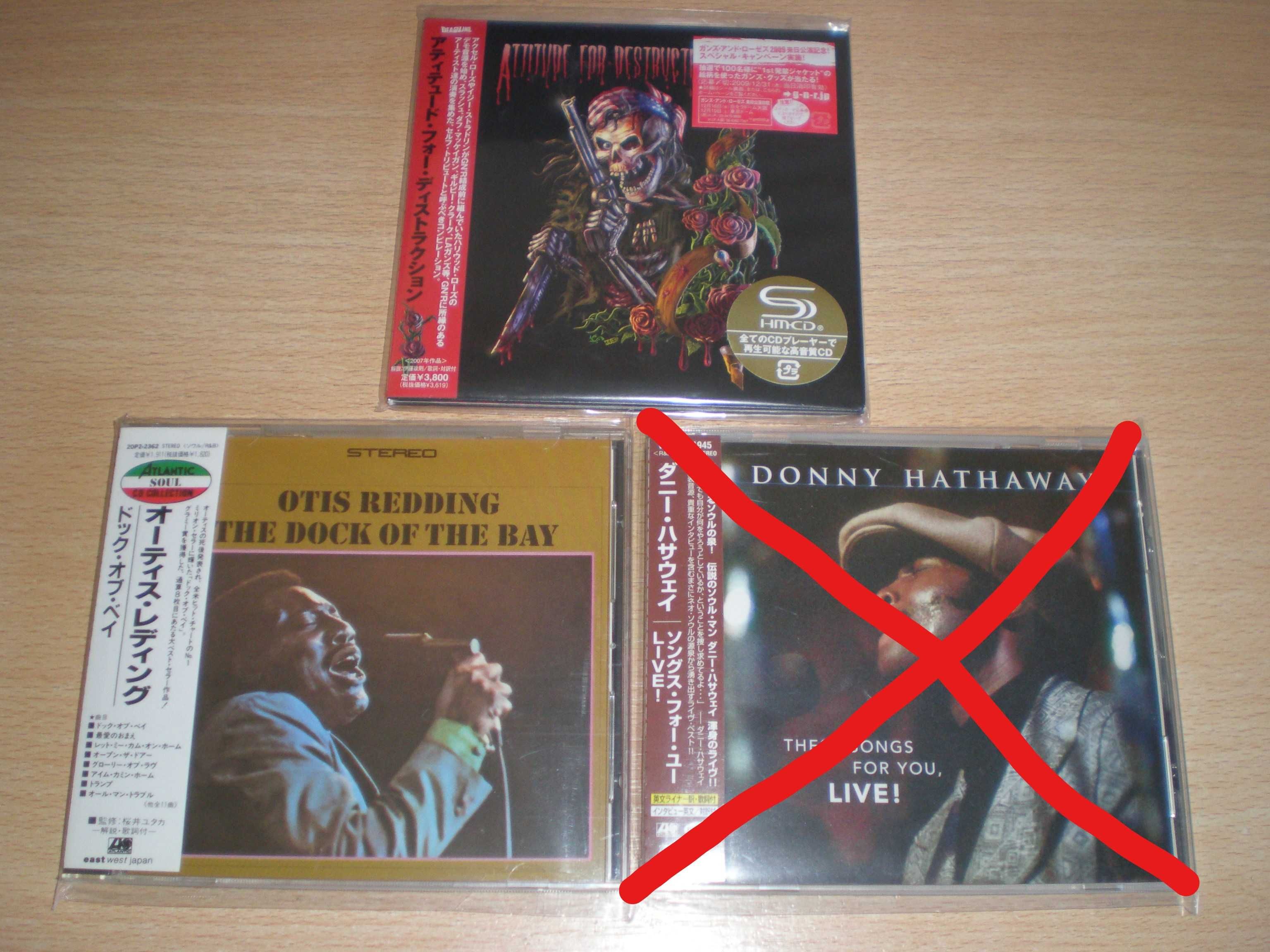 Guns n`Roses - Otis Redding - Donny Hathaway - Japão - CD