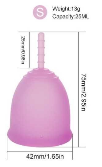 Менструальная чаша, 25мл., 100%медицинский силикон