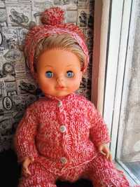 Большая, красивая, винтажная кукла чехословацкой фабрики HAMIRO. 45 см