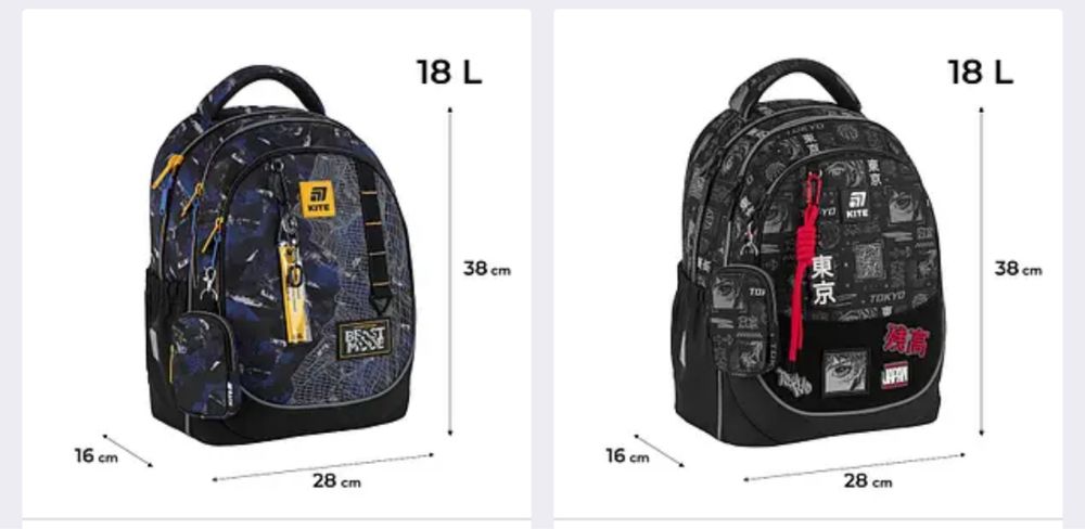 Рюкзак kite Batman ортопедичний для хлопчика