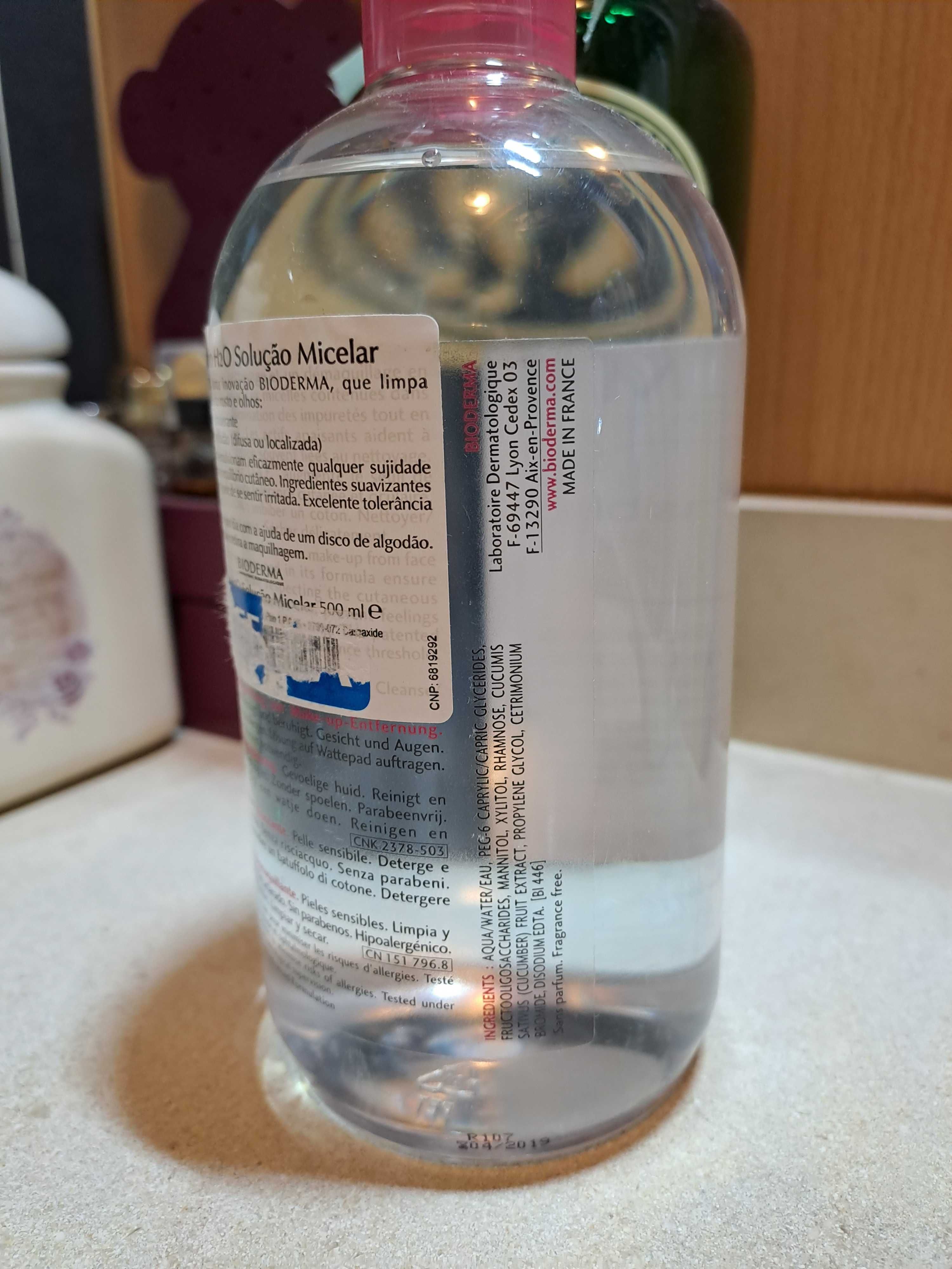 Solution micellaire démaquillante Bioderma 500ml