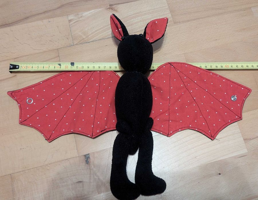 Zabawka pluszak nietoperz handmade