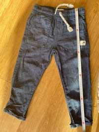 3x Spodnie cienkie jeansowe wiosenne/ letnie 92-98 cool club Reserved