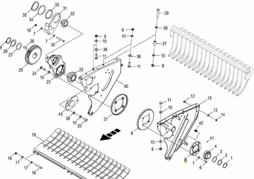 Obudowa Krone rotoru wału Prasa Comprima cv 155 210 łożyska