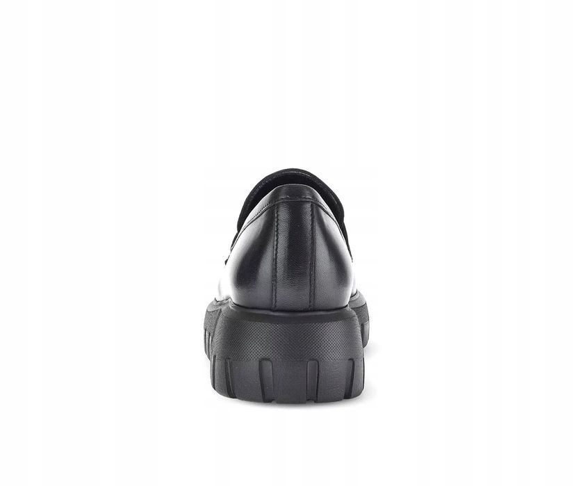 Gabor 41 Buty Damskie 75.300.27 Czarne Skórzane Półbuty Loafersy T861