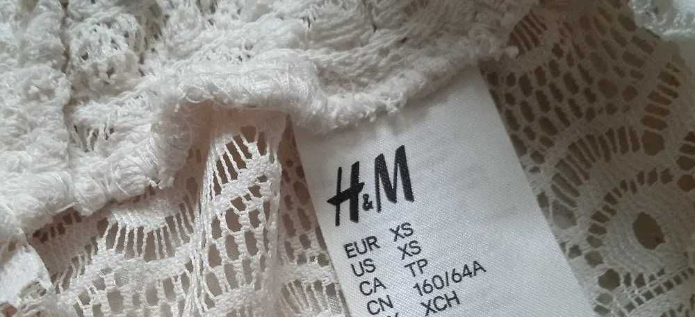 Letnie szorty koronkowe H&M rozmiar XS kolor kremowy
