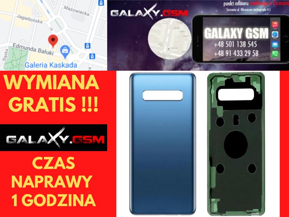 Samsung Galaxy S10+ Plus Wym Ory Tył Baterii Szkło Szczecin
