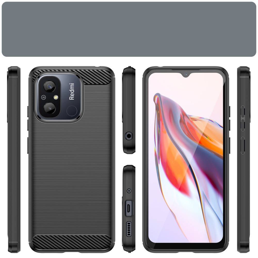 Etui do Xiaomi Redmi 12C Carbon Case Obudowa Pokrowiec Matowy