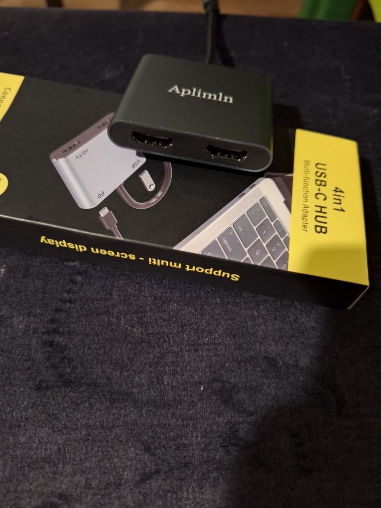 Adapter HUB przejściówka USB-C 4 in 1