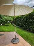 Parasol ogrodowy z podstawą IKEA