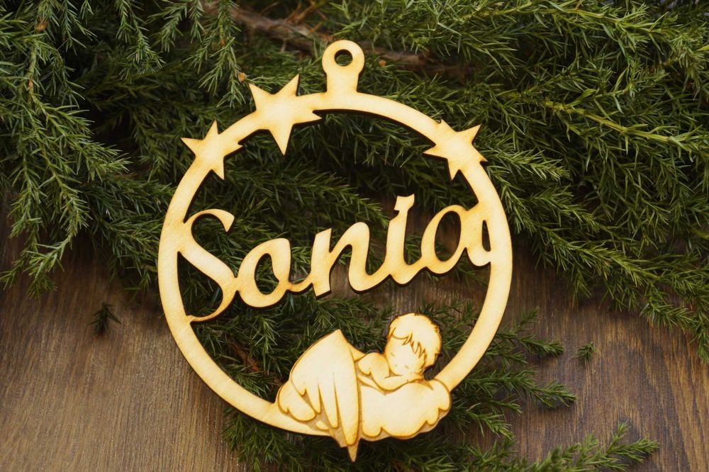 bombka na choinkę z imieniem, ozdoba świąteczna