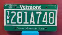 Tablica rejestracyjna Usa - Vermont