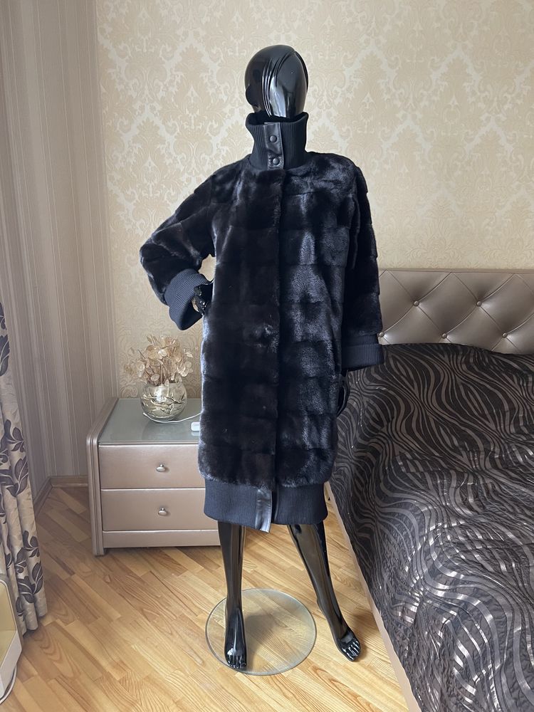 22.12 Київ! Норковая шуба 103 см, blackglama, Италия 42-44