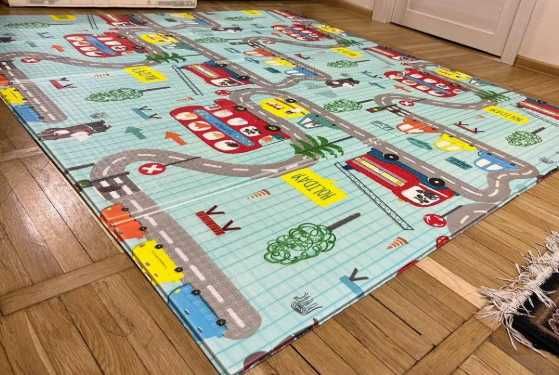 Дитячий двосторонній термокилимок  200х180 см