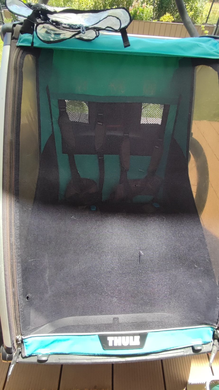 Przyczepka/ wózek Thule Chariot lite 2 dwu osobowa + osłonka przeciwde