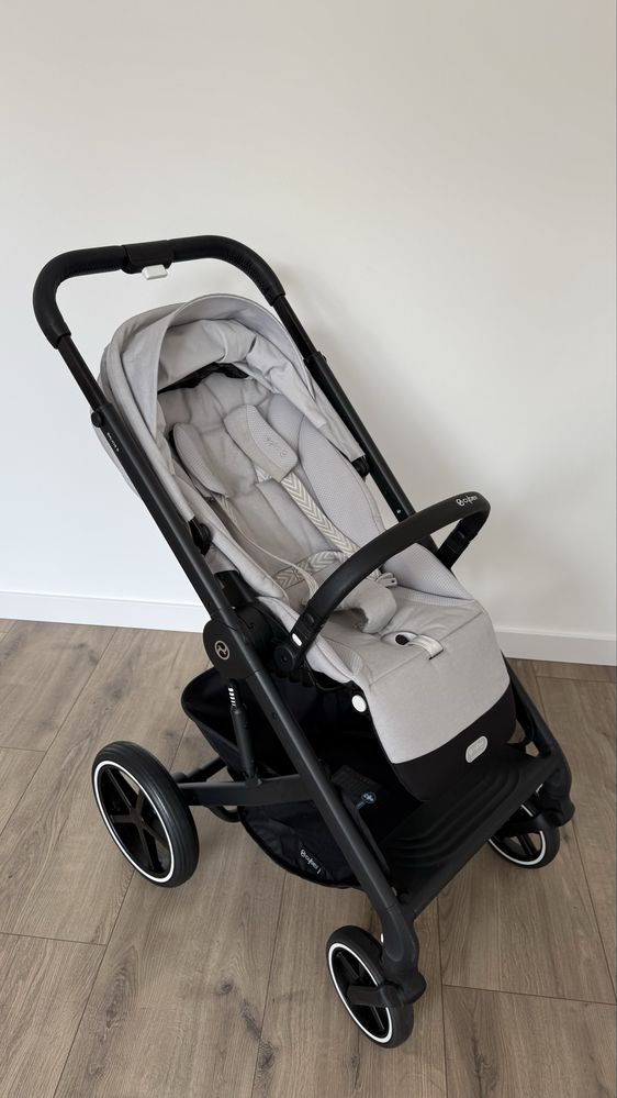 Візочок Cybex Balios S Lux 3 в 1 в кольорі Lava Grey на чорному шасі