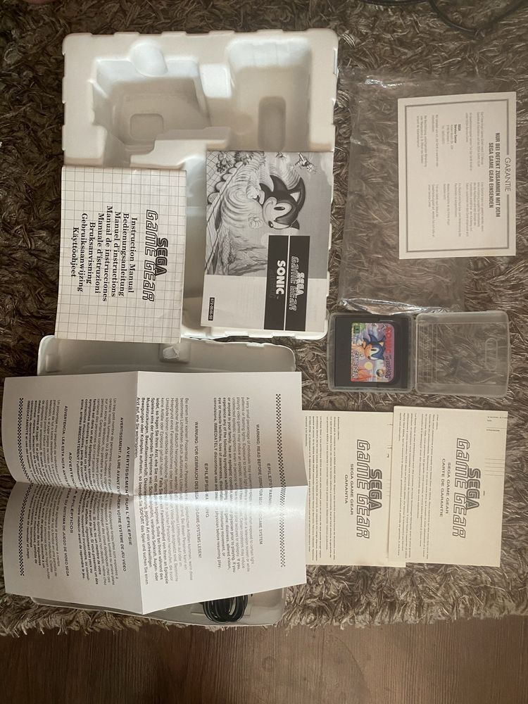 Sega Game Gear GameGear pudelko instrukcje uszkodzone kondensatory